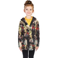 Ara-bird-parrot-animal-art Kids  Double Breasted Button Coat