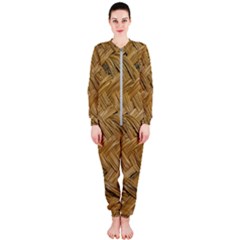 Esparto-tissue-braided-texture Onepiece Jumpsuit (ladies)