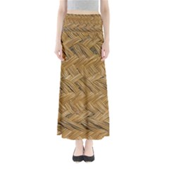 Esparto-tissue-braided-texture Full Length Maxi Skirt