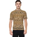 Esparto-tissue-braided-texture Men s Short Sleeve Rash Guard View1