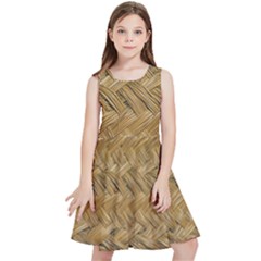 Esparto-tissue-braided-texture Kids  Skater Dress