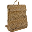 Esparto-tissue-braided-texture Flap Top Backpack View2