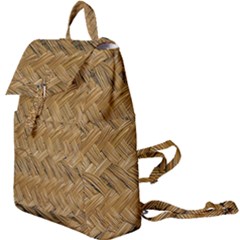 Esparto-tissue-braided-texture Buckle Everyday Backpack by Jancukart