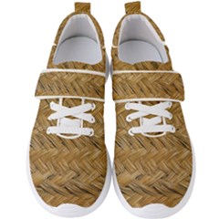 Esparto-tissue-braided-texture Men s Velcro Strap Shoes