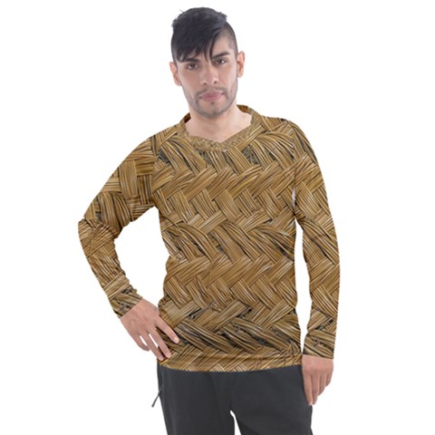 Esparto-tissue-braided-texture Men s Pique Long Sleeve Tee by Jancukart