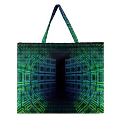 Technology-artificial-intelligence Zipper Large Tote Bag