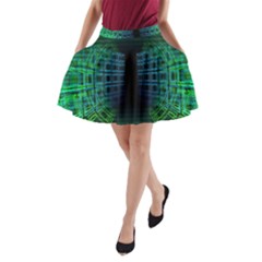 Technology-artificial-intelligence A-line Pocket Skirt by Jancukart