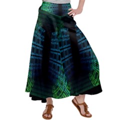 Technology-artificial-intelligence Satin Palazzo Pants