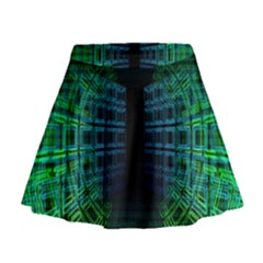 Technology-artificial-intelligence Mini Flare Skirt