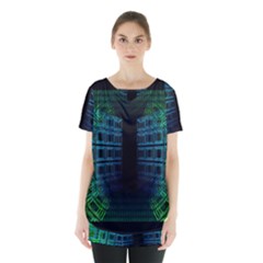 Technology-artificial-intelligence Skirt Hem Sports Top