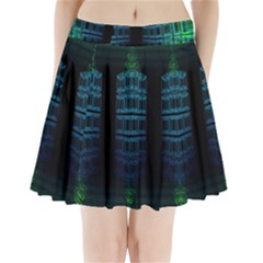 Technology-artificial-intelligence Pleated Mini Skirt