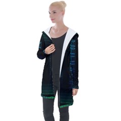 Technology-artificial-intelligence Longline Hooded Cardigan