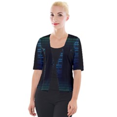 Technology-artificial-intelligence Cropped Button Cardigan