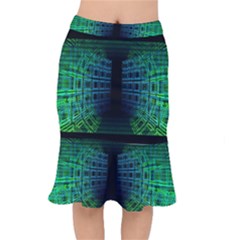 Technology-artificial-intelligence Short Mermaid Skirt