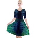 Technology-artificial-intelligence Quarter Sleeve A-Line Dress View1