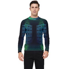 Technology-artificial-intelligence Men s Long Sleeve Rash Guard