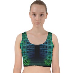 Technology-artificial-intelligence Velvet Racer Back Crop Top