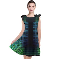 Technology-artificial-intelligence Tie Up Tunic Dress by Jancukart