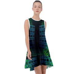 Technology-artificial-intelligence Frill Swing Dress by Jancukart