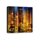 Skyline-light-rays-gloss-upgrade Mini Canvas 4  x 4  (Stretched) View1