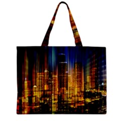 Skyline-light-rays-gloss-upgrade Zipper Mini Tote Bag by Jancukart