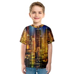 Skyline-light-rays-gloss-upgrade Kids  Sport Mesh Tee