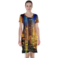 Skyline-light-rays-gloss-upgrade Short Sleeve Nightdress