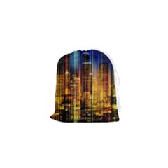 Skyline-light-rays-gloss-upgrade Drawstring Pouch (xs) by Jancukart