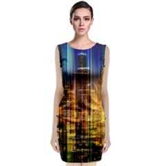 Skyline-light-rays-gloss-upgrade Sleeveless Velvet Midi Dress