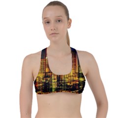 Skyline-light-rays-gloss-upgrade Criss Cross Racerback Sports Bra by Jancukart