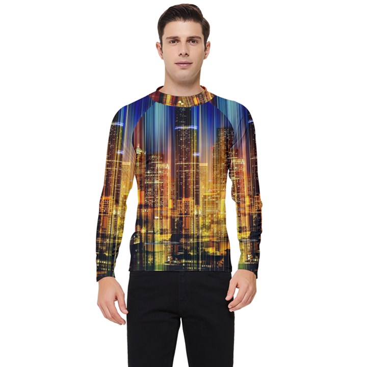 Skyline-light-rays-gloss-upgrade Men s Long Sleeve Rash Guard