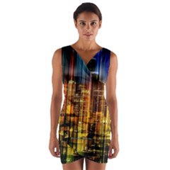 Skyline-light-rays-gloss-upgrade Wrap Front Bodycon Dress