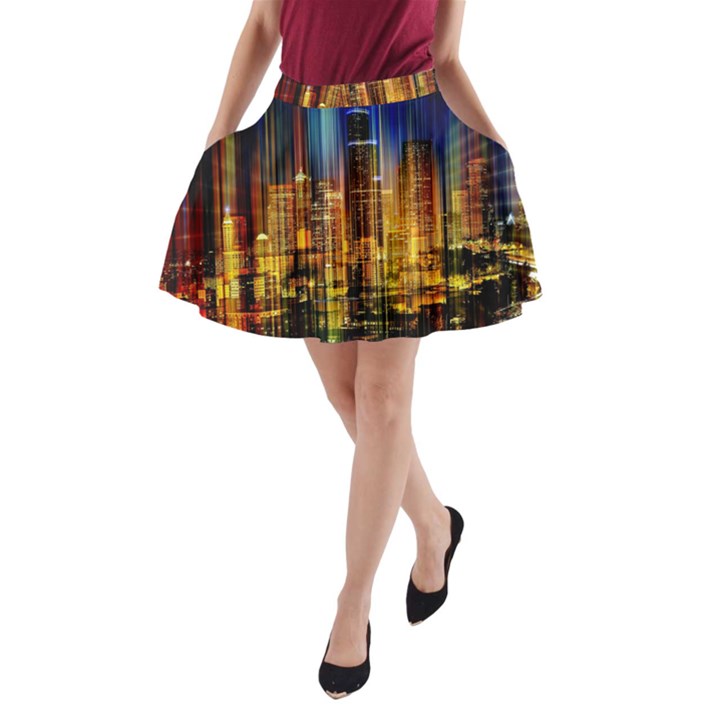 Skyline-light-rays-gloss-upgrade A-Line Pocket Skirt