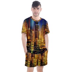 Skyline-light-rays-gloss-upgrade Men s Mesh Tee And Shorts Set