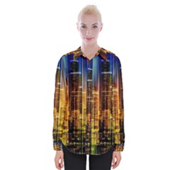 Skyline-light-rays-gloss-upgrade Womens Long Sleeve Shirt