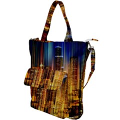 Skyline-light-rays-gloss-upgrade Shoulder Tote Bag by Jancukart