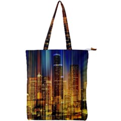 Skyline-light-rays-gloss-upgrade Double Zip Up Tote Bag by Jancukart