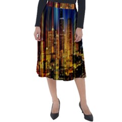 Skyline-light-rays-gloss-upgrade Classic Velour Midi Skirt 