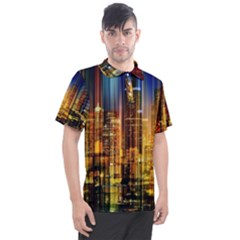 Skyline-light-rays-gloss-upgrade Men s Polo Tee