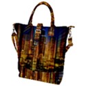 Skyline-light-rays-gloss-upgrade Buckle Top Tote Bag View1