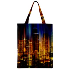 Skyline-light-rays-gloss-upgrade Zipper Classic Tote Bag by Jancukart