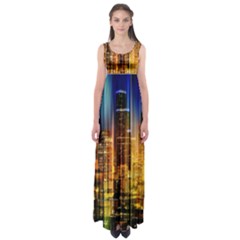 Skyline-light-rays-gloss-upgrade Empire Waist Maxi Dress by Jancukart