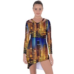 Skyline-light-rays-gloss-upgrade Asymmetric Cut-out Shift Dress