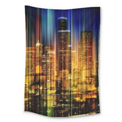 Skyline-light-rays-gloss-upgrade Large Tapestry