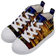 Skyline-light-rays-gloss-upgrade Kids  Mid-top Canvas Sneakers by Jancukart