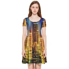 Skyline-light-rays-gloss-upgrade Inside Out Cap Sleeve Dress