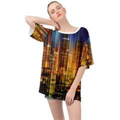 Skyline-light-rays-gloss-upgrade Oversized Chiffon Top