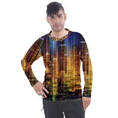 Skyline-light-rays-gloss-upgrade Men s Pique Long Sleeve Tee