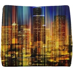 Skyline-light-rays-gloss-upgrade Seat Cushion by Jancukart