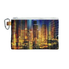 Skyline-light-rays-gloss-upgrade Canvas Cosmetic Bag (medium)